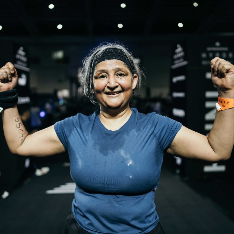 Stella McCartney X H&M crystal corset and grey blazer